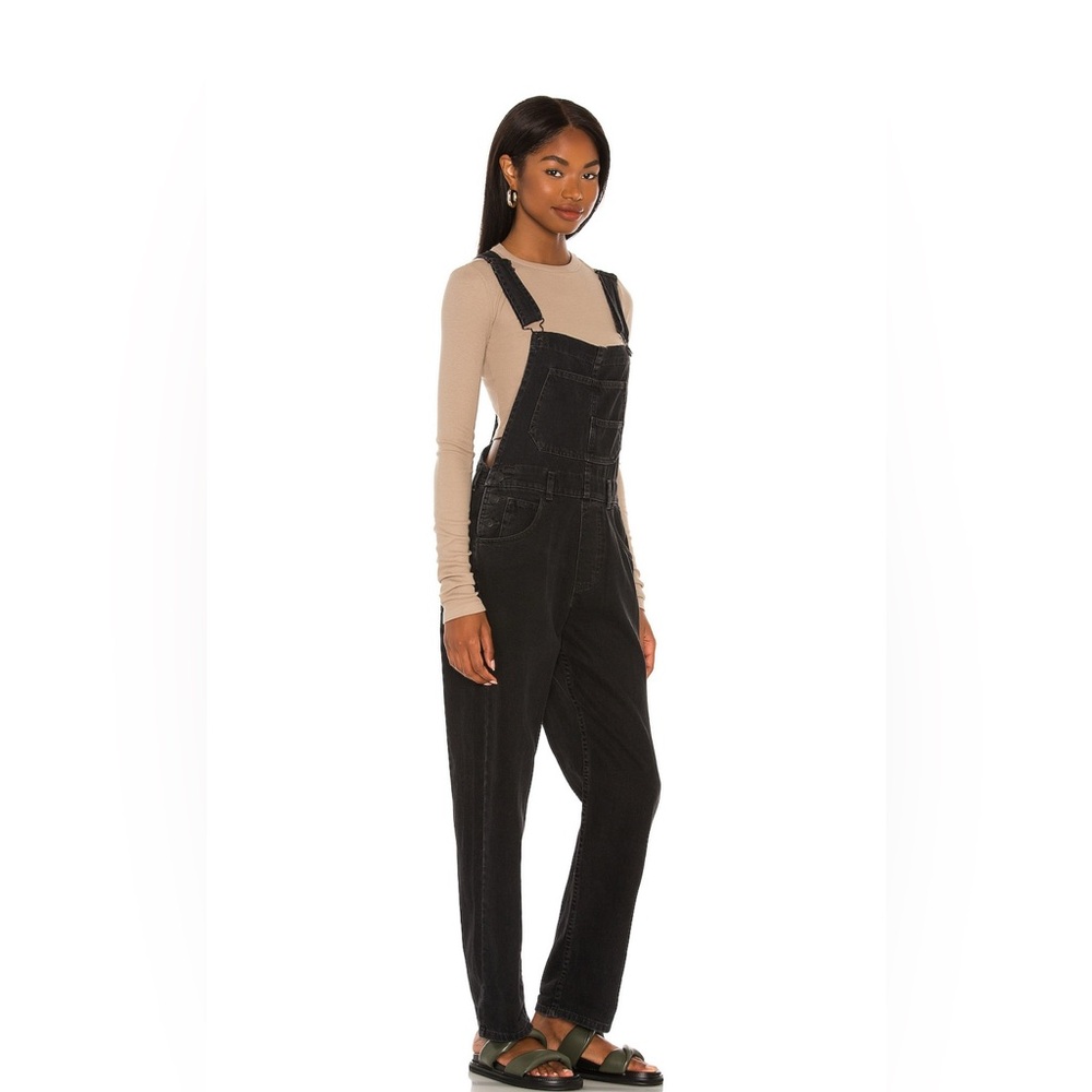 Free People Black Denim Overalls - Picture 2 of 13